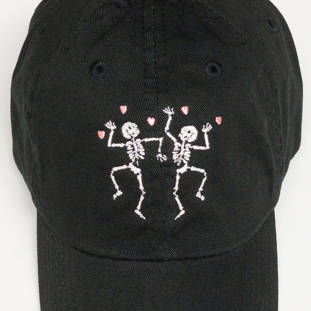 Dancing Skeletons Embroidered Dad Hat