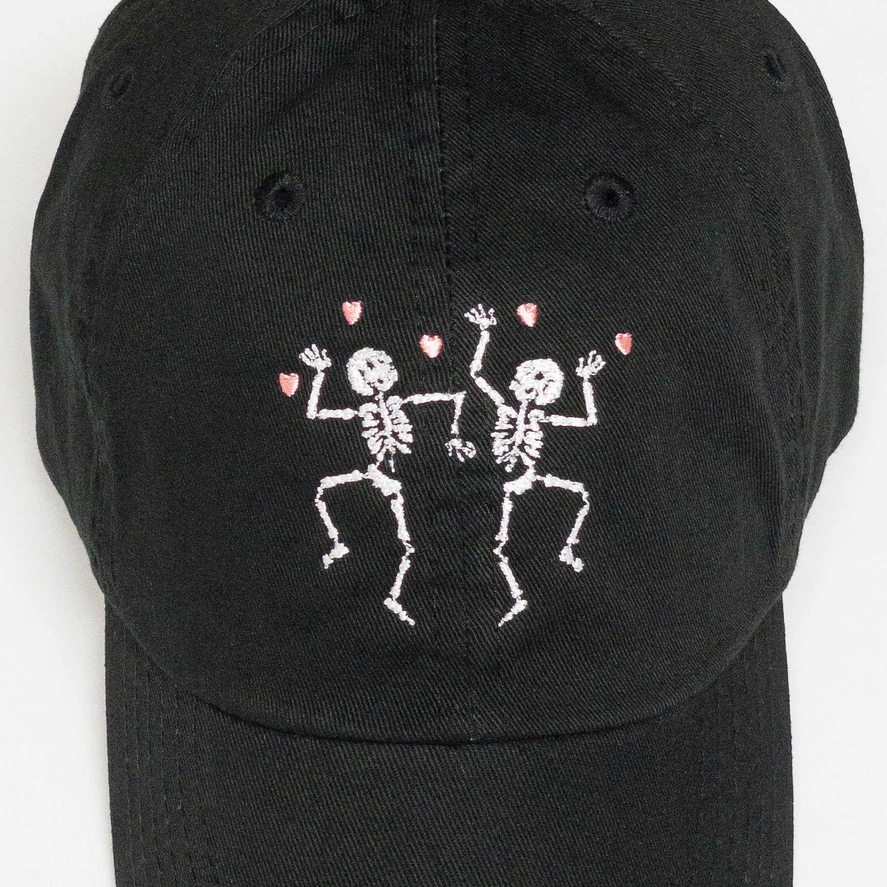 Dancing Skeletons Embroidered Dad Hat