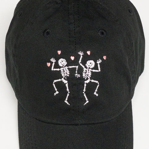 Dancing Skeletons Embroidered Dad Hat