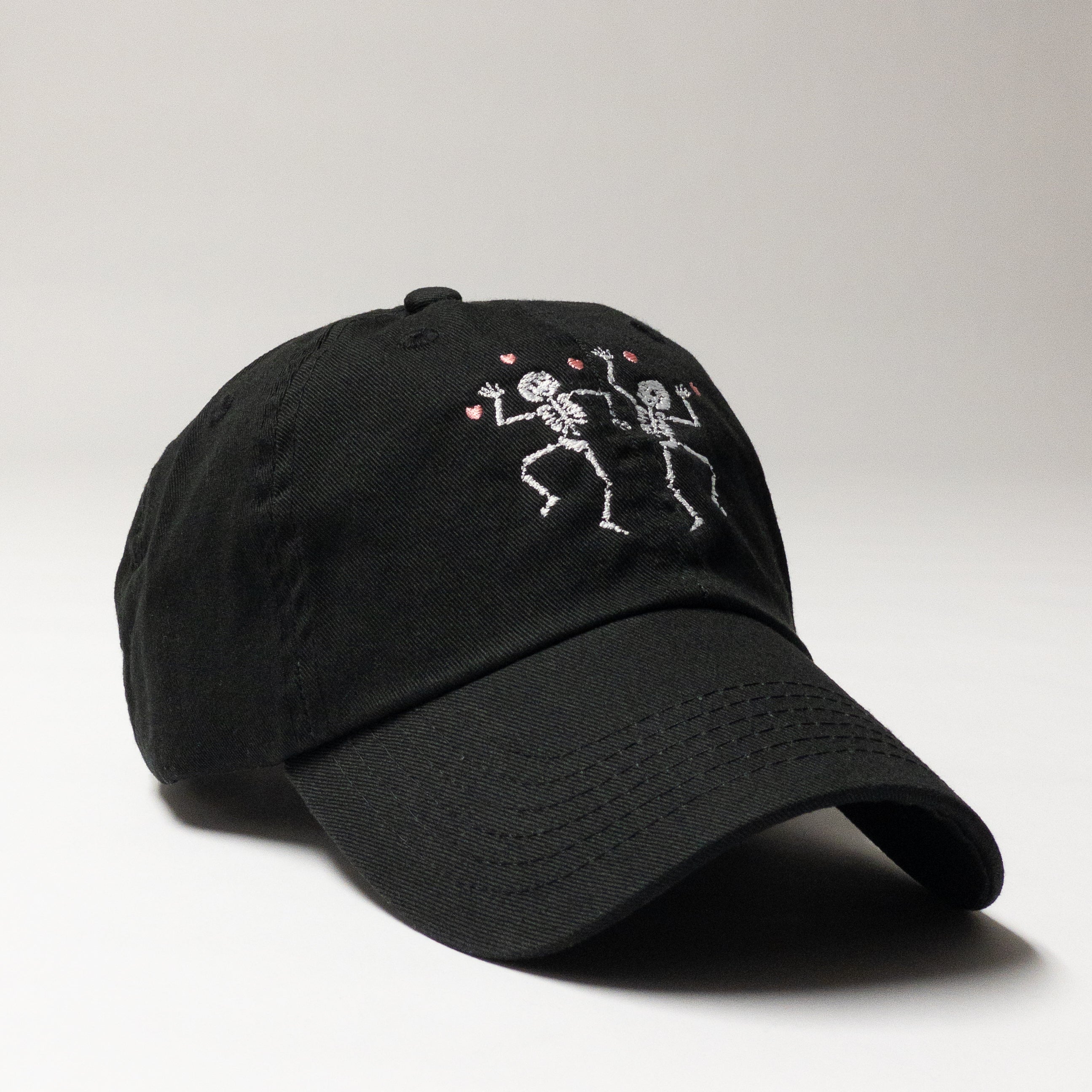 Dancing Skeletons Embroidered Dad Hat
