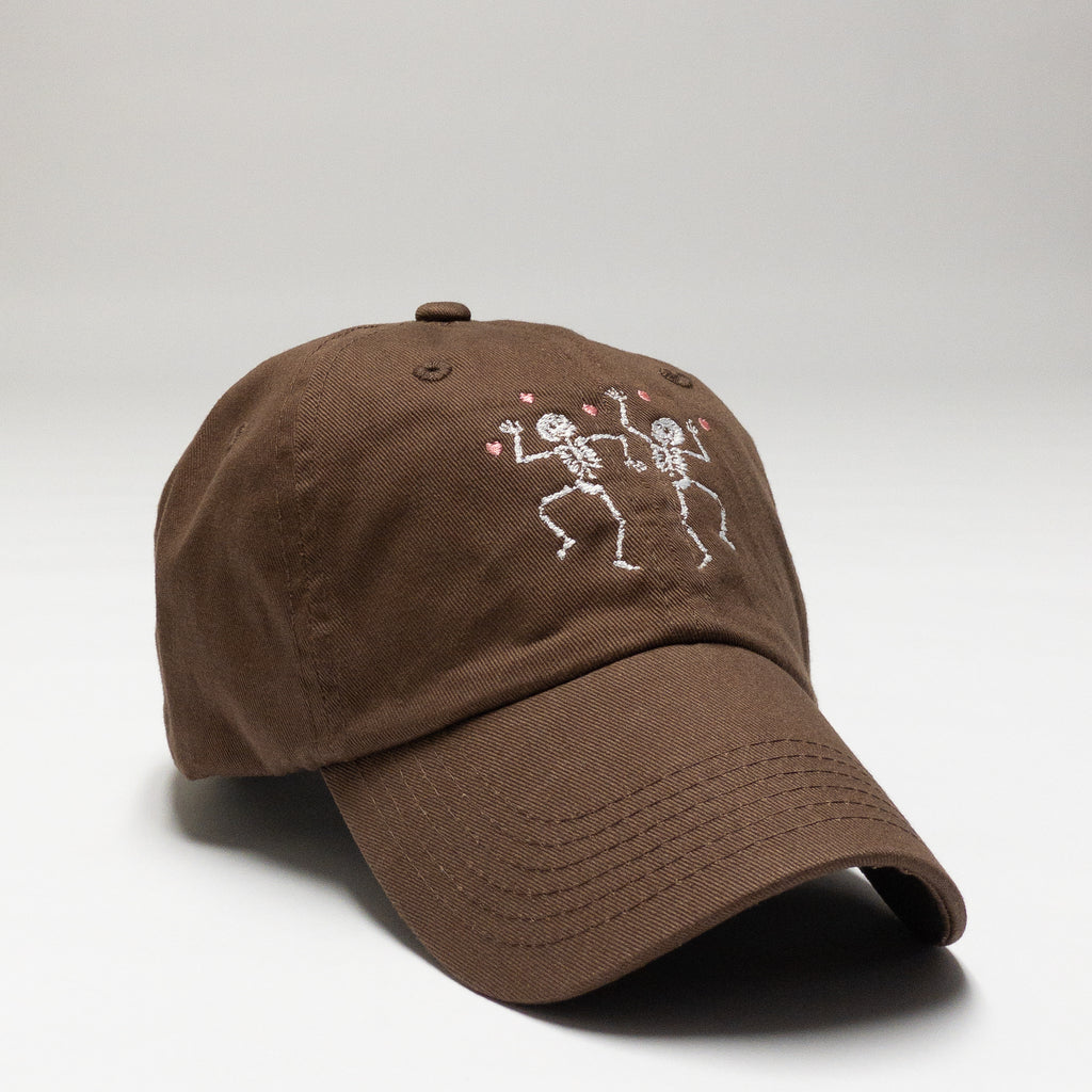 Dancing Skeletons Embroidered Dad Hat