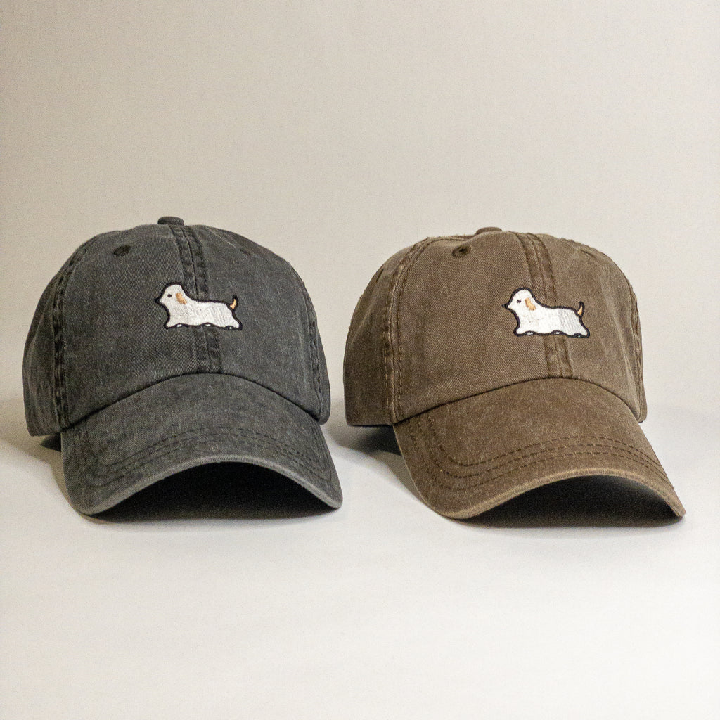 Ghost Dog Embroidered Vintage Dad Hat