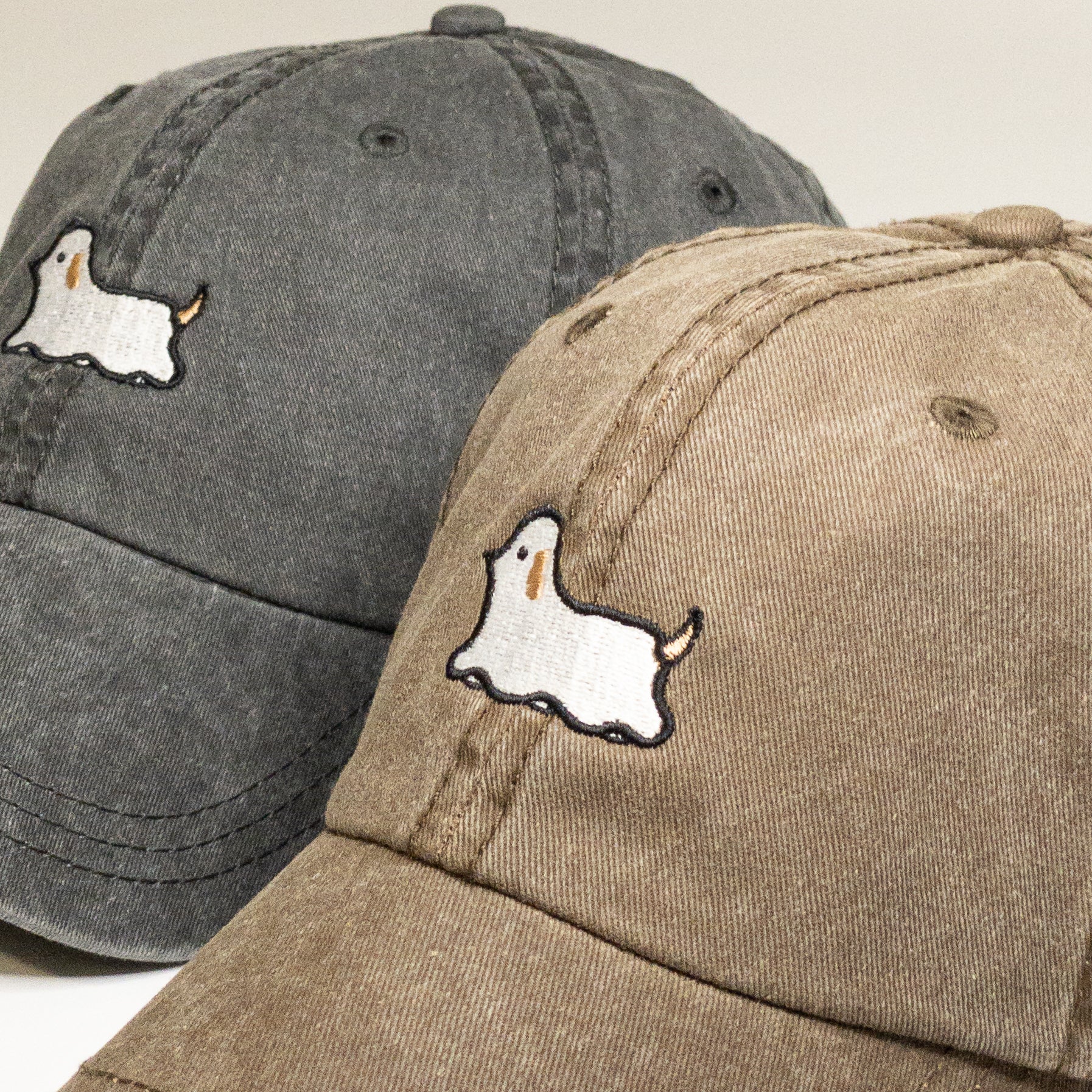 Ghost Dog Embroidered Vintage Dad Hat