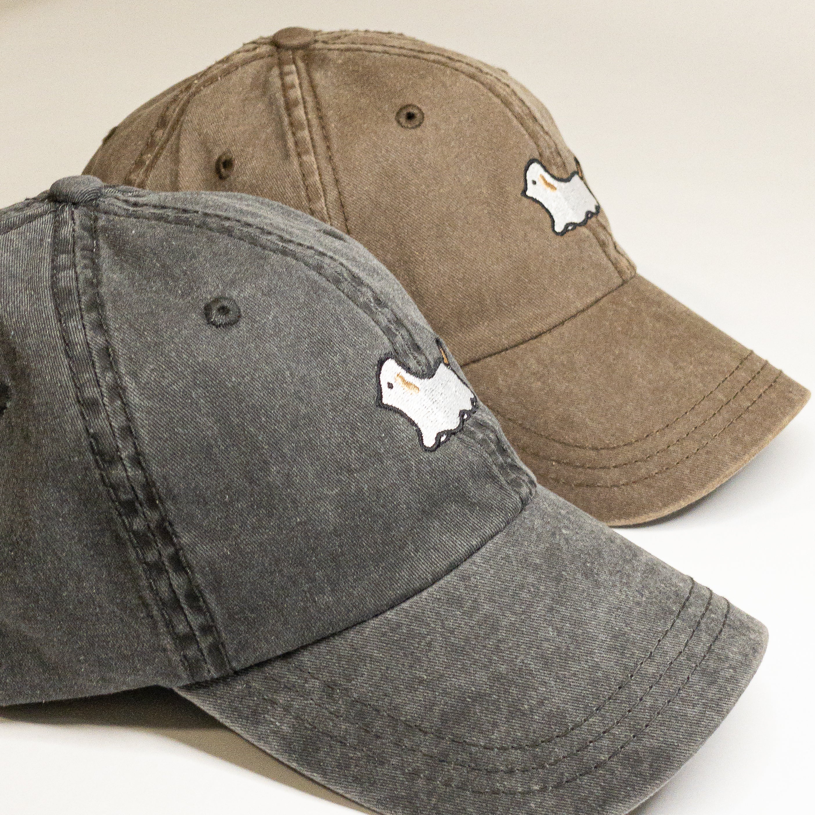 Ghost Dog Embroidered Vintage Dad Hat