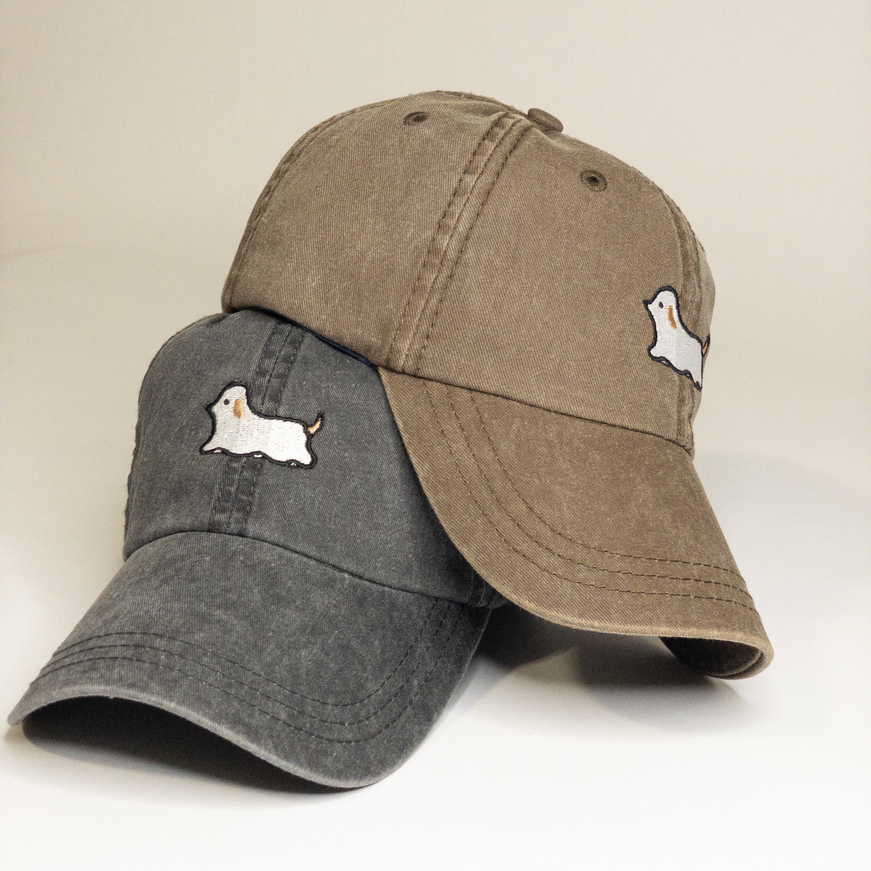 Ghost Dog Embroidered Vintage Dad Hat