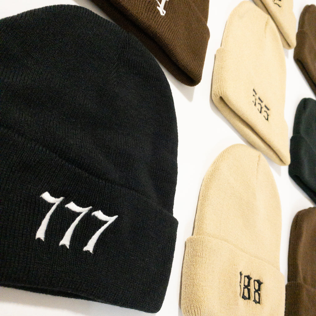 Angel Number Embroidered Beanie