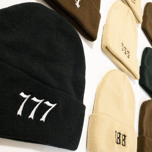 Angel Number Embroidered Beanie