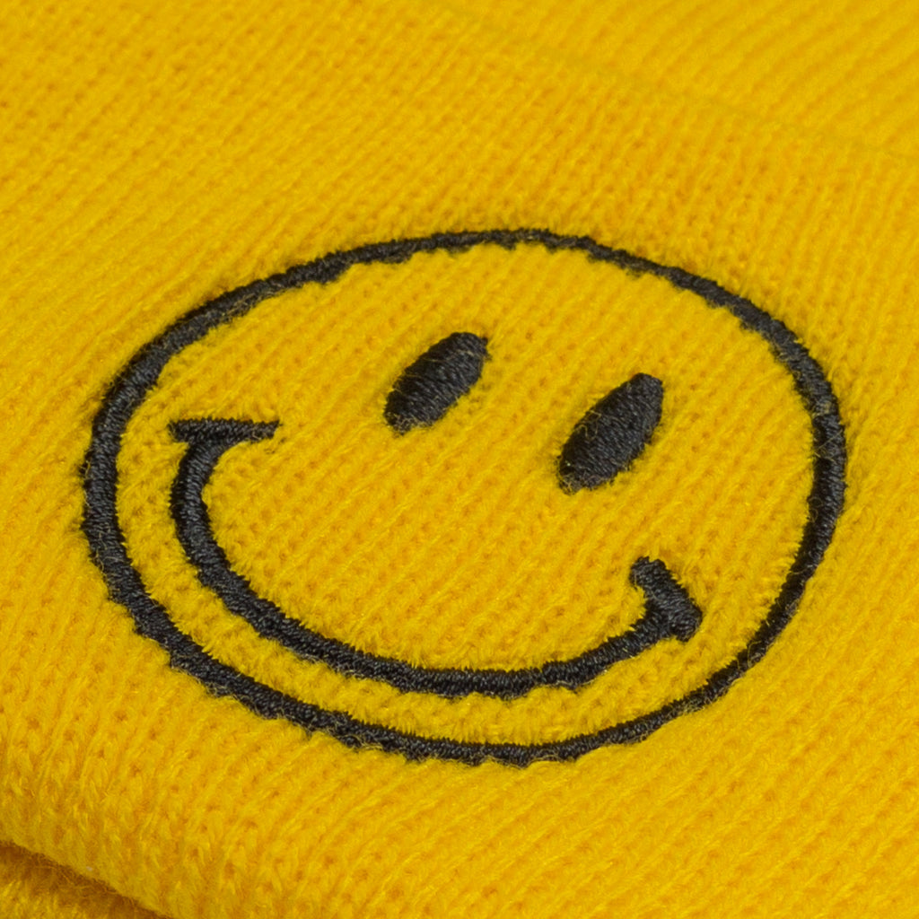 Smiley Face Embroidered Beanie