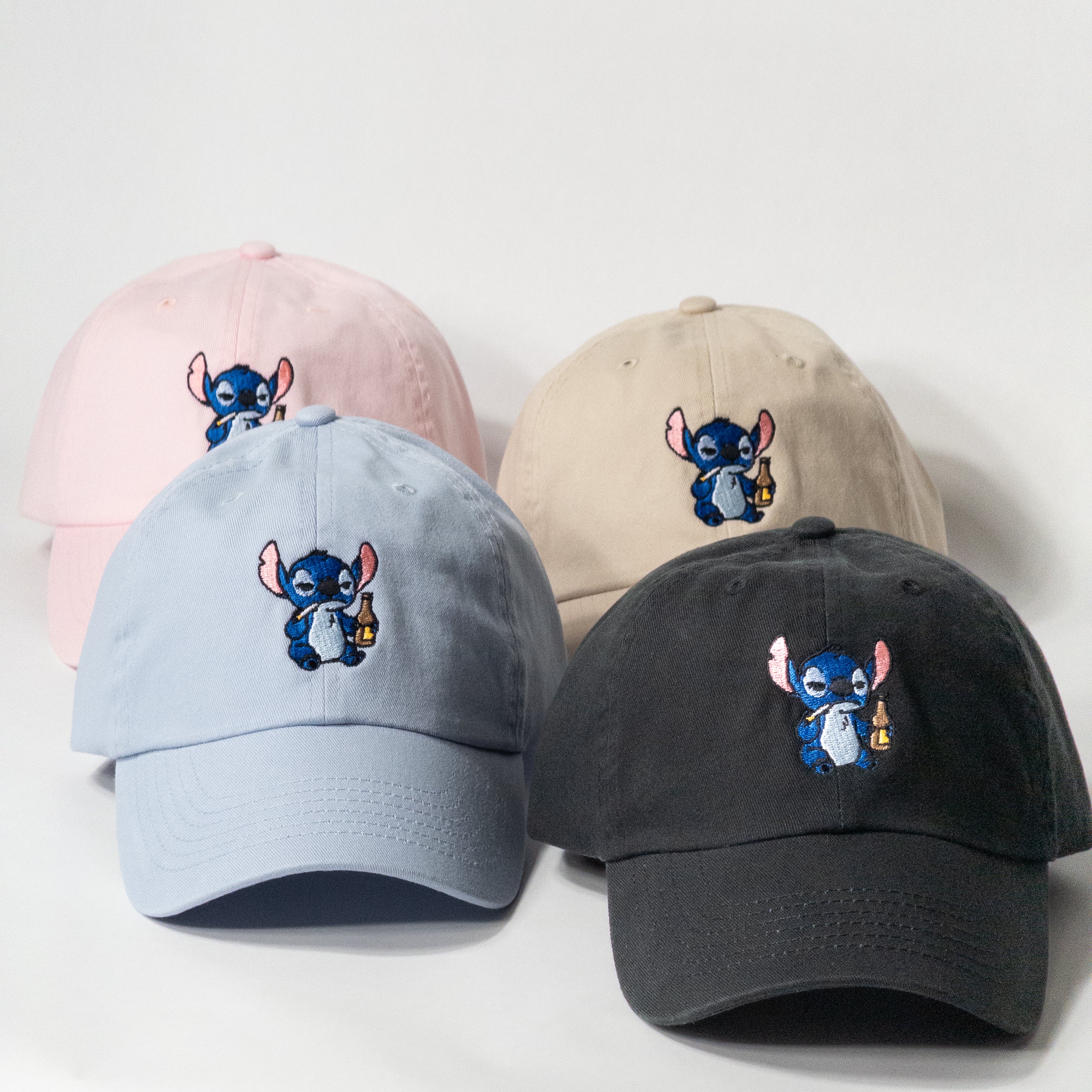 Lilo and Stitch Smoking Stitch Embroidered Dad Hat