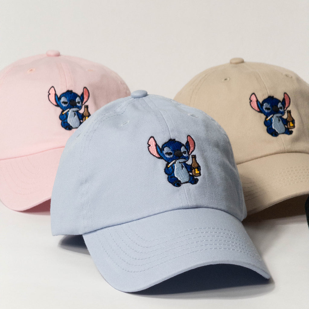 Lilo and Stitch Smoking Stitch Embroidered Dad Hat
