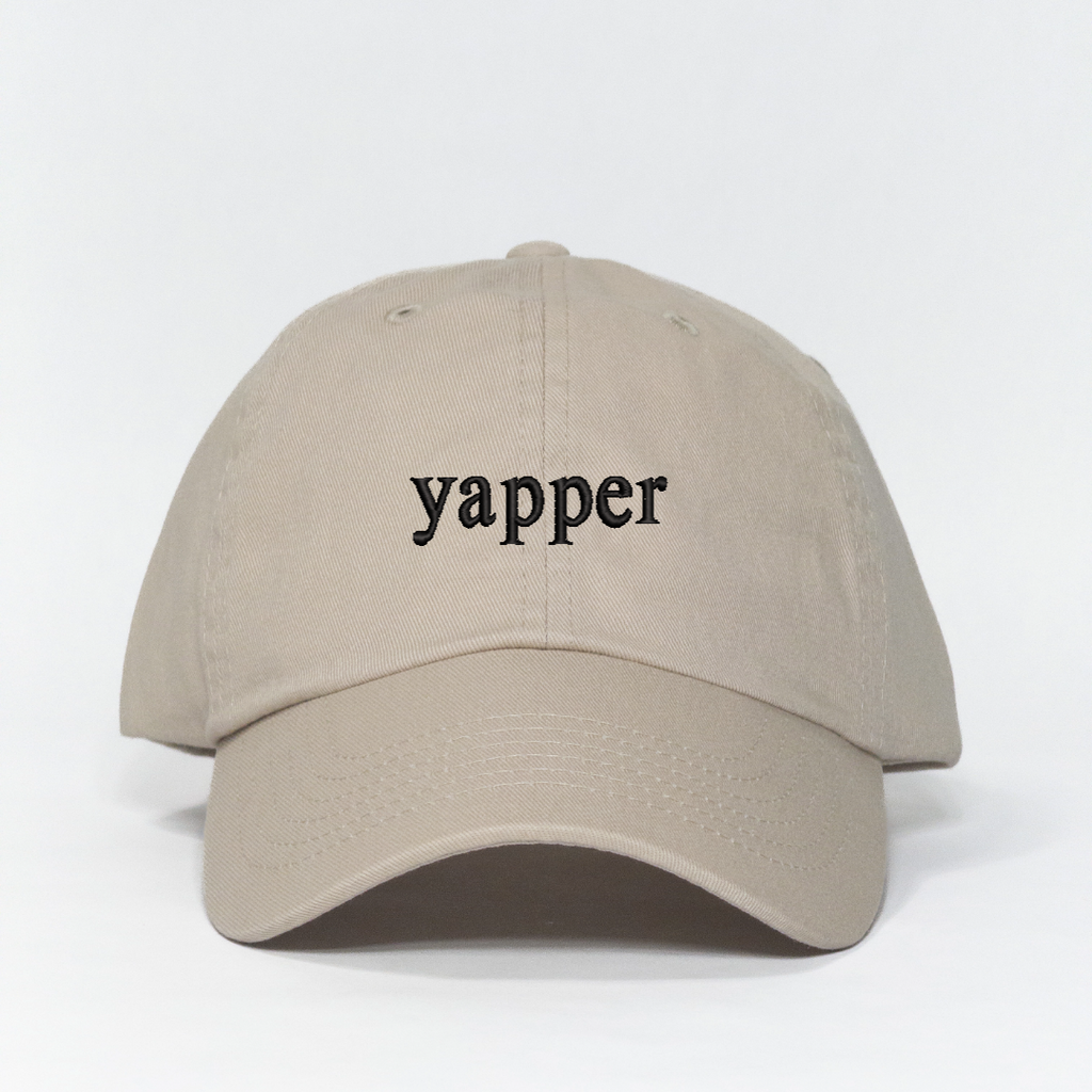 yapper Embroidered Dad Hat