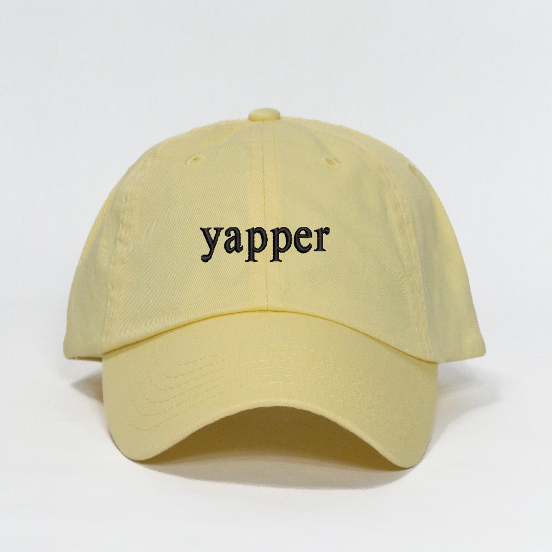 yapper Embroidered Dad Hat