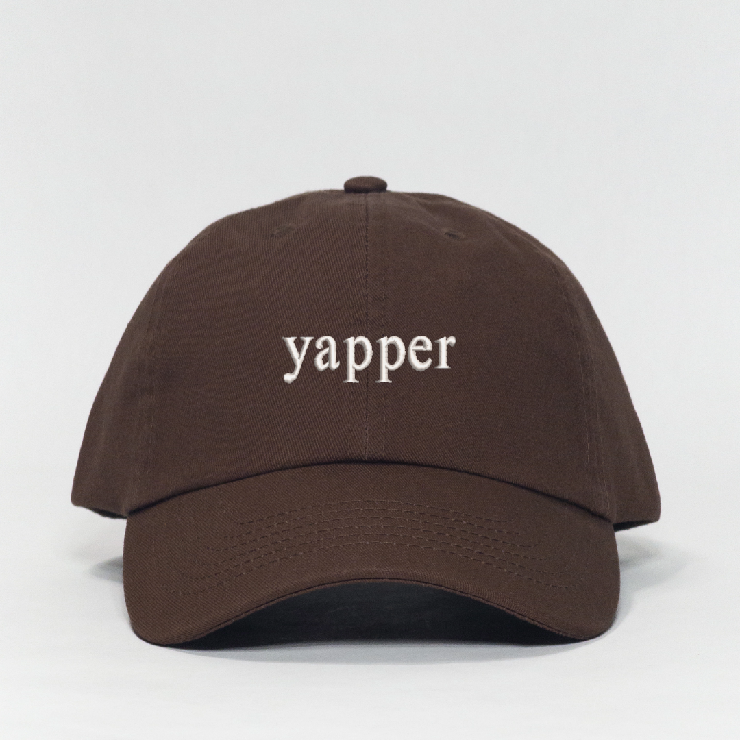 yapper Embroidered Dad Hat