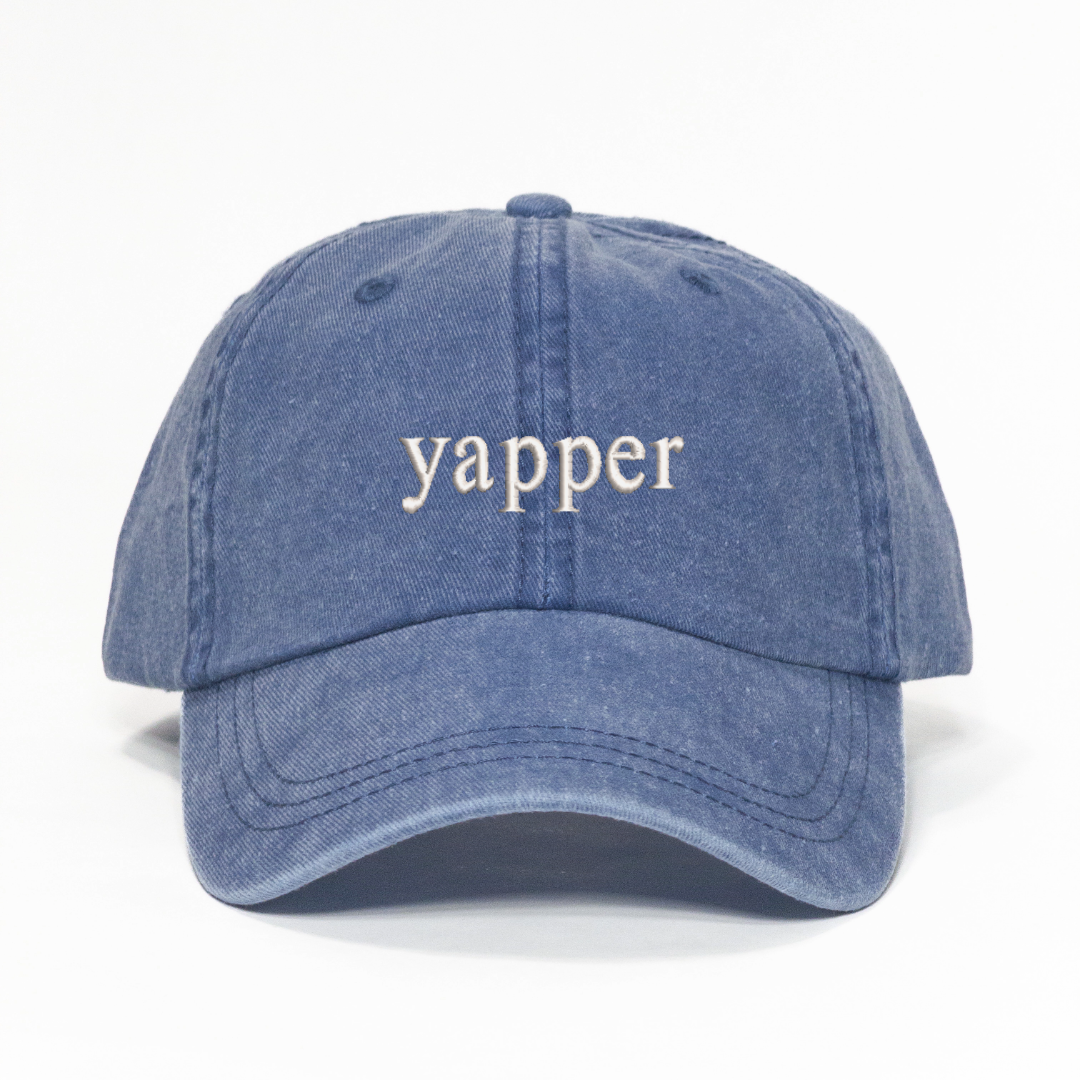 yapper Embroidered Dad Hat
