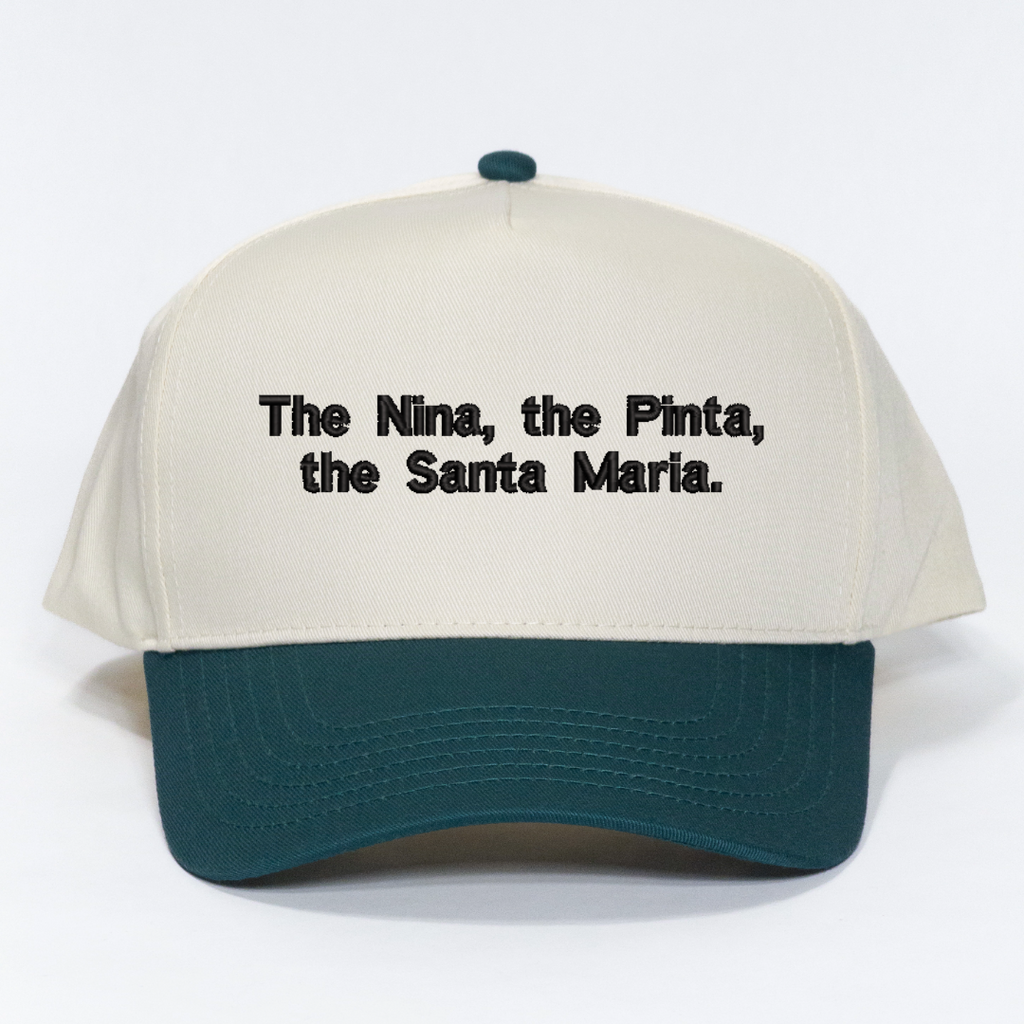 Step Brothers The Nina, the Pinta, the Santa Maria Embroidered Dad Hat