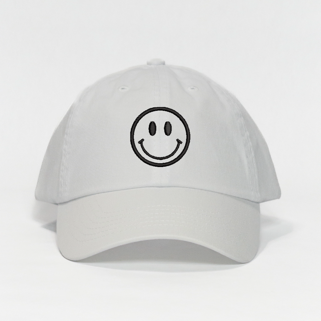 Smiley Face Embroidered Dad Hat